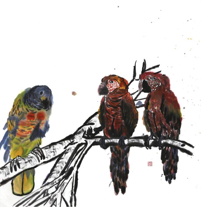 나무위의 앵무새들 - 오찬영