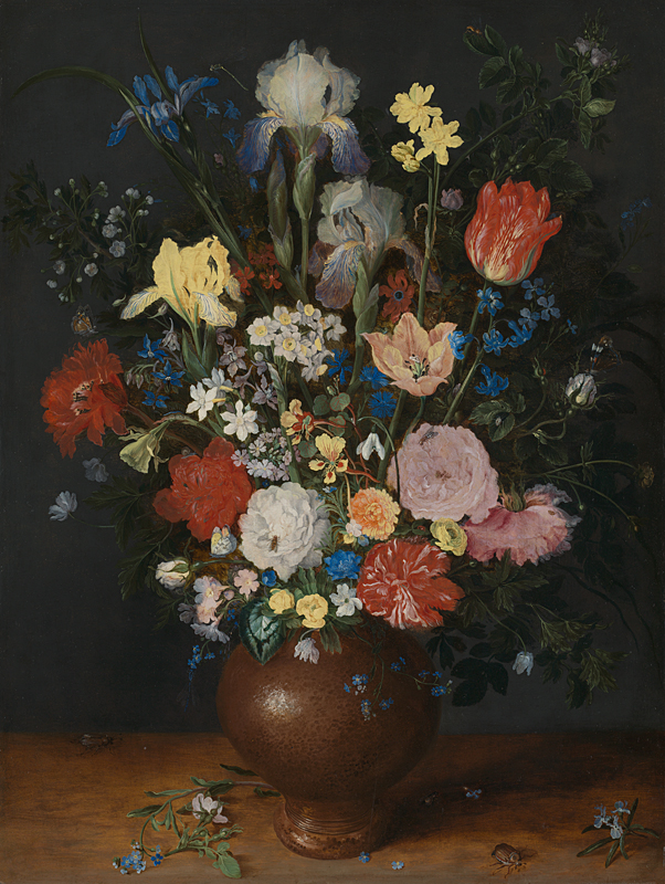 Bouquet in a Clay Vase